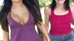 Asian girl picks a college coed for lesbian sex
