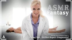 ASMR Fantasy – Hyper Real Sexbot Christy Love SQUIRTS All Over Lesbian Technician Serene Siren