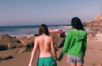Lesbian Trip From The Beach